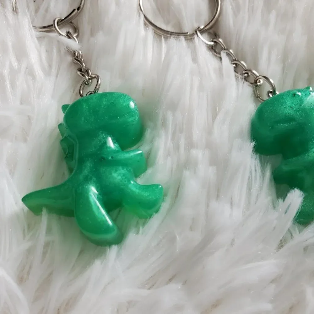 Dinosaur Resin Keychain